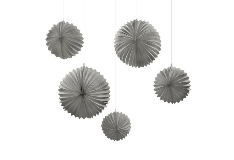 Frau WUNDERVoll Lampion 5 Lampions - taupe/ grau, 3 x Ø 19 cm, 2 x Ø 27,5 von Frau WUNDERVoll