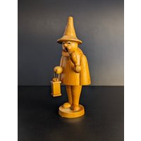 Räuchermann Figur, Räuchermännchen Aus Holz, Midcentury von FrauAntics