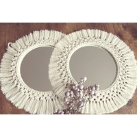 Makramee Spiegel Boho Design Makramee Spiegel Boho Design von FrauKaPunktDesigns