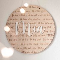 Schild Affirmationen, Personalisiert Mit Namen | Holzschild 3D-Effekt von FrauKopfkino