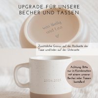 Upgrade Für Becher Und Tassen Zusätzlicher Text Auf Der Rückseite Und/Oder Unterseite von FrauKopfkino