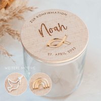 Vorratsglas Personalisiert Für Taufe, Konfirmation Oder Kommunion | Personalisierte Geschenke, Taufgeschenk Vorratsglas Personalisiert Für Taufe, Konfirmation Oder Kommunion | Personalisierte Geschenke, Taufgeschenk von FrauKopfkino
