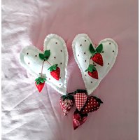 Herzen, Stoffherzen, Genäht, Dekoherzen von FrauNaehnadel