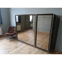 Extrem Selten Schrank Kommode Set Ruf International 1970Er Kleiderschrank 70Er Samt Schlafzimmerschrank 70S Space Age Velour von FrauSchulzDesigns
