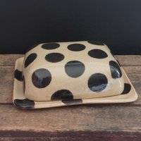Butterdose Keramik Punkte Butterdose Keramik Punkte von FrauTassilo