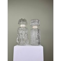 2 Glasflaschen/Dekanter Glaskaraffe I Ice Glass Germany - Gletschereis Von Dbgm von FrauVaseDesigns