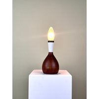 Danish Teak Table/Desk Lamp Vintage 1960's I Teaklamp von FrauVaseDesigns