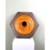 Deckenleuchte, Wandlampe Ohne Lampenfassung Fat Lava Keramik Hergestellt Von Hustadt Leuchten, Deutschland, Mid Century Wall Lamp 1970S Deckenleuchte, Wandlampe Ohne Lampenfassung Fat Lava Keramik Hergestellt Von Hustadt Leuchten, Deutschland, Mid Century Wall Lamp 1970S von FrauVaseDesigns