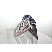 Emil Shenfeld Modulare Menora " Modular "Aus Versilbertem Messing I Silver Plate Kerzenhalter Kerzenständer Kandelaber Israel Emil Shenfeld Modulare Menora " Modular "Aus Versilbertem Messing I Silver Plate Kerzenhalter Kerzenständer Kandelaber Israel von FrauVaseDesigns