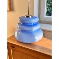 Glas Lampe in Blau Von Peill & Putzler, 1960Er Jahre - Opalglas I Glass Pendant Lamp Space Age 70Er Deckenlampe Glas Lampe in Blau Von Peill & Putzler, 1960Er Jahre - Opalglas I Glass Pendant Lamp Space Age 70Er Deckenlampe von FrauVaseDesigns
