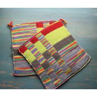Topflappen in Double-Face-Technik von FrauZuse