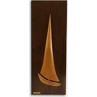 70S Mid Century Segelboot Wanddekoration Aus Holz 70S Mid Century Segelboot Wanddekoration Aus Holz von FrauvonMuecke
