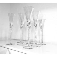 9x Grosse Villeroy & Boch Mid Century Champagnerflöten | Set von FrauvonMuecke