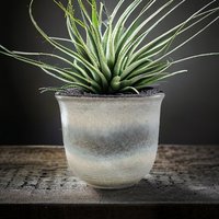 Heller Mid Century Blumentopf von FrauvonMuecke