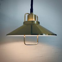 Mid Century Lyskaer Belising Deckenleuchte Gold No.2 von FrauvonMuecke