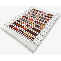 Moderner Mid Century Teppich Mondrian Style von FrauvonMuecke