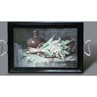 Uraltes Tablett Um 1920 Dark Art Uraltes Tablett Um 1920 Dark Art von FrauvonMuecke