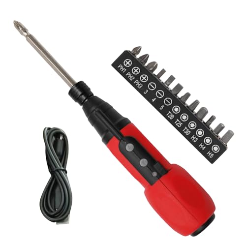 Electric Screwdriver, Cordless Rechargeable Usb-C Charging, Compact Multi-Function Installation Tool with Led Light, Adjustable Torque, Precision Bits for Home Repair von Fravsiu