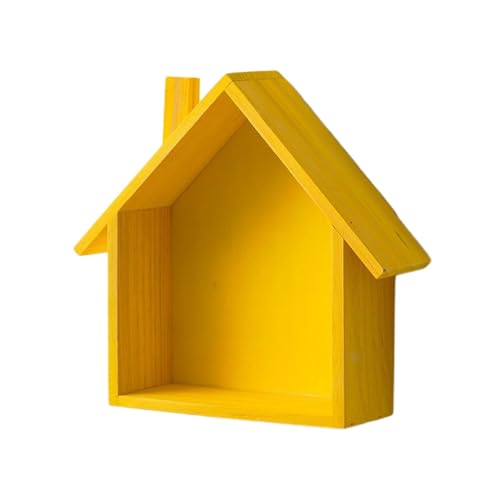 Fravsiu Box in Form eines Hauses, Kuriositätenregal | Schicke Displayregale für Wohnrahmen | Hausform Displayregale, Zeichen, dekoratives von Fravsiu
