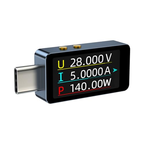 Fravsiu Elektrischer Stromtester, High Precision USB Volt Amp Meter, Mini Load Sample for Measuring Voltage and Present in Home, Laboratory, and Workshop Settings 1,57 x 0,59 Zoll Fravsiu Elektrischer Stromtester, High Precision USB Volt Amp Meter, Mini Load Sample for Measuring Voltage and Present in Home, Laboratory, and Workshop Settings 1,57 x 0,59 Zoll von Fravsiu