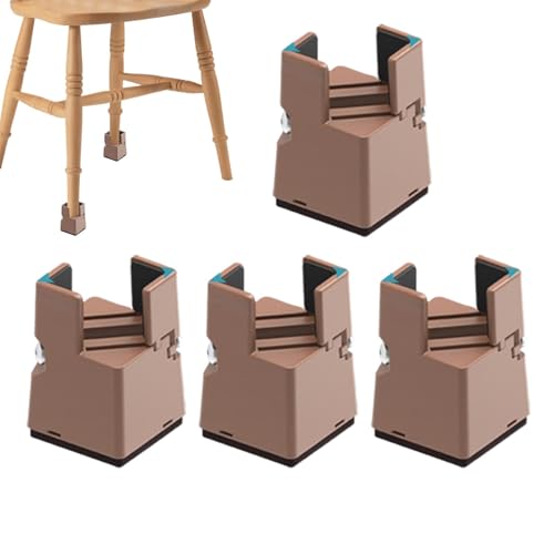 Fravsiu Risers for Table Legs | Heavy Duty Bed Raiser Blocks | 4 x Furniture Leg Risers for Desks and Beds | Sturdy Table and Chair Height Lifter for Enhanced Comfort and Space Efficiency Fravsiu Risers for Table Legs | Heavy Duty Bed Raiser Blocks | 4 x Furniture Leg Risers for Desks and Beds | Sturdy Table and Chair Height Lifter for Enhanced Comfort and Space Efficiency von Fravsiu