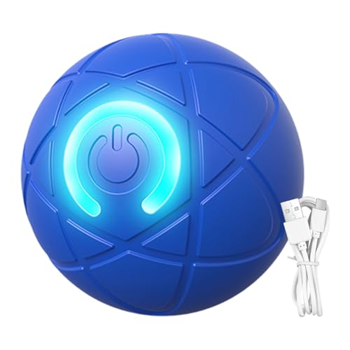 Interactive Rolling Dog Ball, Motion-Activated Pet Toy, Built-In LED Light Feature, Durable Bounce Design, Stimulating Play Device, Ideal for Puppies, Small Breeds, Indoor Exercise, Training von Fravsiu