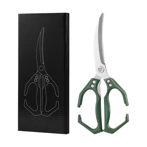 Küchenschere, 2-in-1 Meeresfrüchte Schere mit Walnussknacker, Robuste Edelstahl Multifunktions Küchenschere für Obst Salat Küchenschere, 2-in-1 Meeresfrüchte Schere mit Walnussknacker, Robuste Edelstahl Multifunktions Küchenschere für Obst Salat von Fravsiu