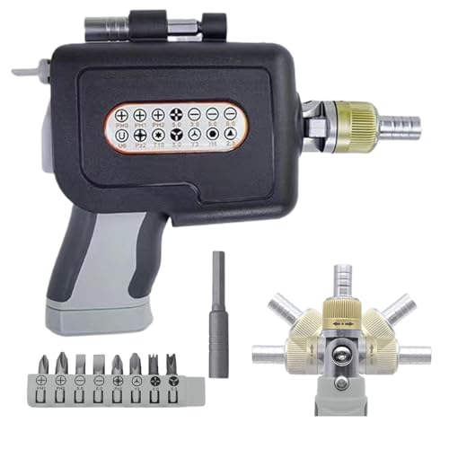 Magnetisches Schraubenschlüssel-Set, Ratschenhandle-Tool, starker magnetisierter Schaft mit 14 austauschbaren Bits, Pop-Out Bit Storage Design, ideal für elektronische Reparatur und professionelle Magnetisches Schraubenschlüssel-Set, Ratschenhandle-Tool, starker magnetisierter Schaft mit 14 austauschbaren Bits, Pop-Out Bit Storage Design, ideal für elektronische Reparatur und professionelle von Fravsiu