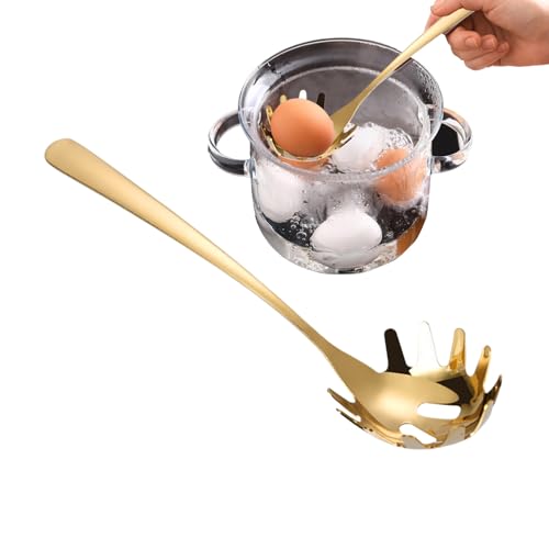 Pasta Spoon with Teeth, Noodle Spaghetti Server, Stainless Steel Strainer, Durable Pasta Colander Tool, Kitchen Utensil for Serving and Draining Noodles, 10,24 x 2,56 Zoll Pasta Spoon with Teeth, Noodle Spaghetti Server, Stainless Steel Strainer, Durable Pasta Colander Tool, Kitchen Utensil for Serving and Draining Noodles, 10,24 x 2,56 Zoll von Fravsiu
