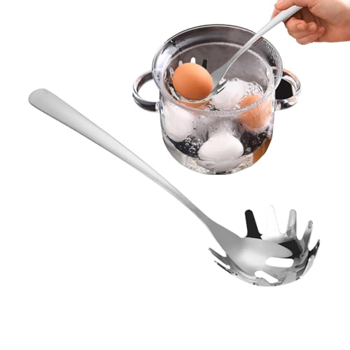 Pasta Spoon with Teeth, Noodle Spaghetti Server, Stainless Steel Strainer, Durable Pasta Colander Tool, Kitchen Utensil for Serving and Draining Noodles, 10,24 x 2,56 Zoll Pasta Spoon with Teeth, Noodle Spaghetti Server, Stainless Steel Strainer, Durable Pasta Colander Tool, Kitchen Utensil for Serving and Draining Noodles, 10,24 x 2,56 Zoll von Fravsiu
