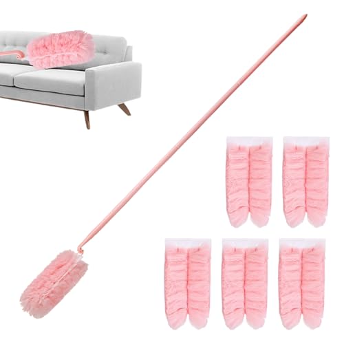 Reinigung Duster - Faltbarer Staubstab mit verstellbarem Kopf für Möbel, Bett, Auto, Haus, Büro, Wohnung, Computer, Boden, Handwerkzeug zur täglichen Staubentfernung, 14,17 Zoll von Fravsiu