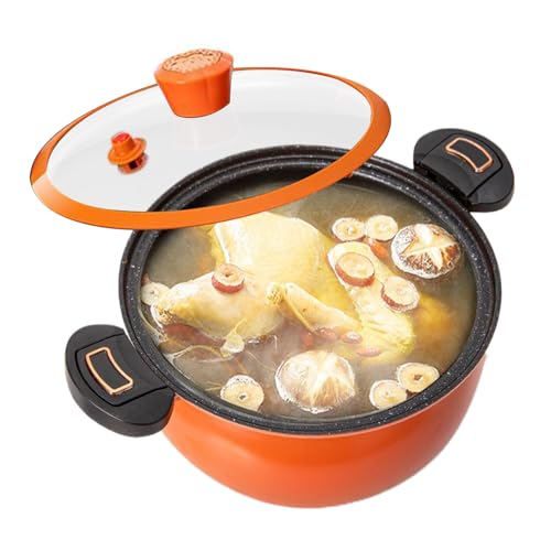 Schnellkochtopf - Kochtopf für die Küche - Antihaft Druckkochtopf Mit Sichtdeckel Für Induktionsherde Zum Kochen Von Speisen Suppen Eintopf von Fravsiu