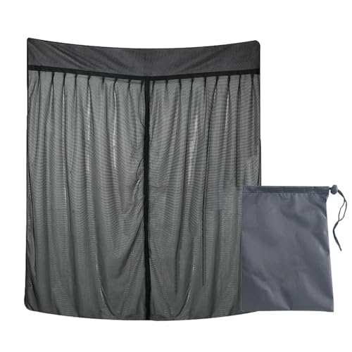 Türschutz für den Eingangsbereich | Garage Screen Doors | Adjustable Entry Screen Door | Verstellbare Größe, verbesserte Belüftung und Privatsphäre, einfache Installation mit Hakenverschluss, ideal von Fravsiu