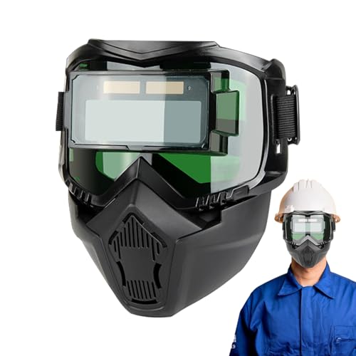 Welding Helmet, Auto Darkening Soldering Protector, Adjustable Sensitivity Weld Shield, Large Viewing Area, Excellent for Factory Work, Metal Processing, and Welding Applications von Fravsiu