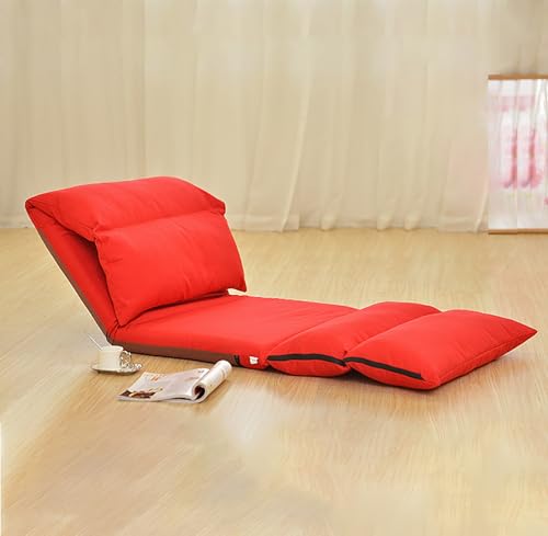Faltbare Schlafsofa Mit Memory Schaum Kissen, Umwandelbarer Kompressionssofa-Sesse, Einteiliges Schaumstoffgefülltes Kompressionssofa, Für Wohnzimmer Schlafzimmer Wohnheim, Salon Bright red von Frcychri