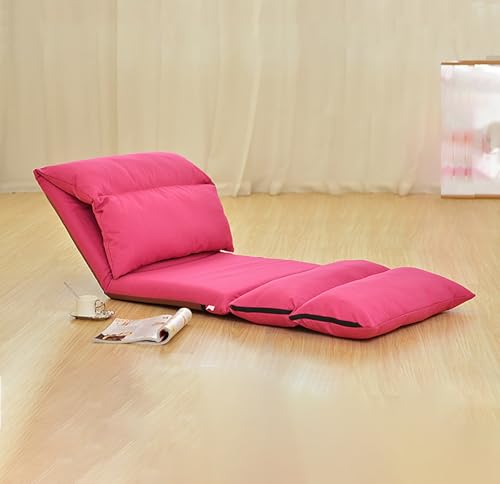 Faltbare Schlafsofa Mit Memory Schaum Kissen, Umwandelbarer Kompressionssofa-Sesse, Einteiliges Schaumstoffgefülltes Kompressionssofa, Für Wohnzimmer Schlafzimmer Wohnheim, Salon Rose red von Frcychri