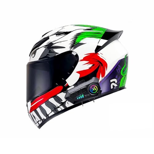 Frcychri Casco Da Moto Bluetooth, Omologato DOT/ECE Prese D'aria E Visiera Antigraffio, Con Doppia Visiera, Adulti Uomo Donna,Casco Da Moto Uomo/Donna I,3X-Large Frcychri Casco Da Moto Bluetooth, Omologato DOT/ECE Prese D'aria E Visiera Antigraffio, Con Doppia Visiera, Adulti Uomo Donna,Casco Da Moto Uomo/Donna I,3X-Large von Frcychri