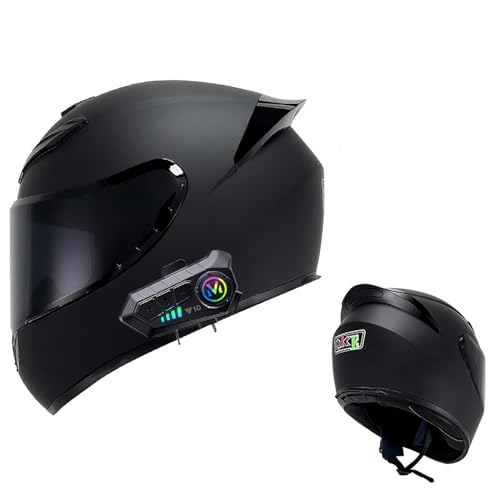Frcychri Casco Da Moto Bluetooth, Omologato DOT/ECE Prese D'aria E Visiera Antigraffio, Con Doppia Visiera, Adulti Uomo Donna,Casco Da Moto Uomo/Donna Q,Medium Frcychri Casco Da Moto Bluetooth, Omologato DOT/ECE Prese D'aria E Visiera Antigraffio, Con Doppia Visiera, Adulti Uomo Donna,Casco Da Moto Uomo/Donna Q,Medium von Frcychri