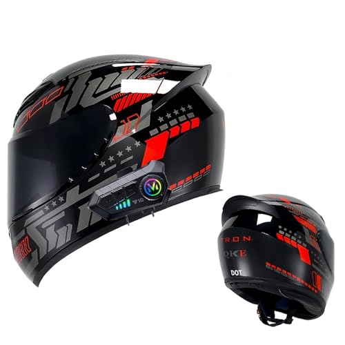Frcychri Casco Da Moto Bluetooth, Omologato DOT/ECE Prese D'aria E Visiera Antigraffio, Con Doppia Visiera, Adulti Uomo Donna,Casco Da Moto Uomo/Donna R,2X-Large Frcychri Casco Da Moto Bluetooth, Omologato DOT/ECE Prese D'aria E Visiera Antigraffio, Con Doppia Visiera, Adulti Uomo Donna,Casco Da Moto Uomo/Donna R,2X-Large von Frcychri