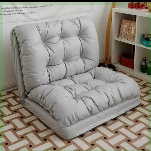 Frcychri Multifunktionales Kompressionssofa, Faltbar Als Schlafcouch Und Relaxliege, Waschbarer Bezug, Mit Memory-Schaum, Für Kleine Wohnungen Light Gray von Frcychri