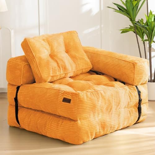 Frcychri Multifunktionales Kompressionssofa, Faltbar Als Schlafcouch Und Relaxliege, Waschbarer Bezug, Mit Memory-Schaum, Für Kleine Wohnungen Orange Frcychri Multifunktionales Kompressionssofa, Faltbar Als Schlafcouch Und Relaxliege, Waschbarer Bezug, Mit Memory-Schaum, Für Kleine Wohnungen Orange von Frcychri