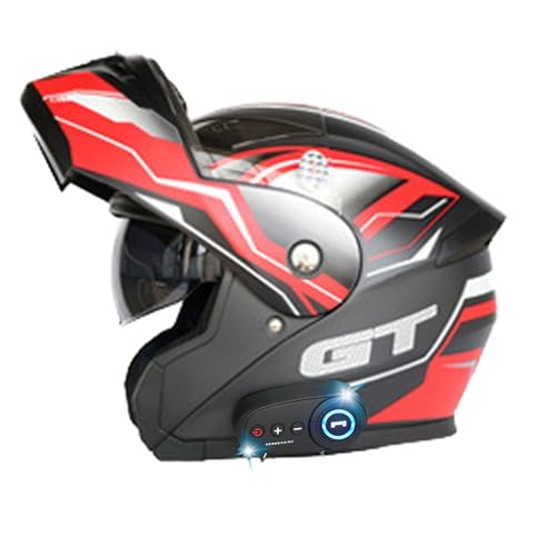 Klapphelm Mit Bluetooth, ECE-Zertifizierter Integralhelm Mit Doppelvisier, Hochfeste Schale, Atmungsaktiv Und Bequem, Für Erwachsene, Frauen Und Männer F,Medium Klapphelm Mit Bluetooth, ECE-Zertifizierter Integralhelm Mit Doppelvisier, Hochfeste Schale, Atmungsaktiv Und Bequem, Für Erwachsene, Frauen Und Männer F,Medium von Frcychri