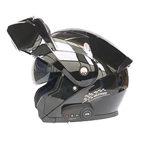 Klapphelm Mit Bluetooth, ECE-Zertifizierter Integralhelm Mit Doppelvisier, Hochfeste Schale, Atmungsaktiv Und Bequem, Für Erwachsene, Frauen Und Männer H,Large Klapphelm Mit Bluetooth, ECE-Zertifizierter Integralhelm Mit Doppelvisier, Hochfeste Schale, Atmungsaktiv Und Bequem, Für Erwachsene, Frauen Und Männer H,Large von Frcychri