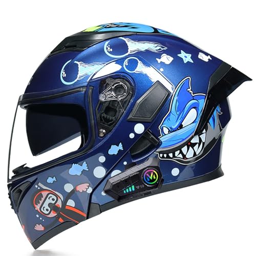 Klapphelm Mit Bluetooth, Modularer Helm ECE-Zertifizierter, Moped-Rollerhelm, Für Erwachsene, Männer, Frauen, Motorräder Q,XX-Large Klapphelm Mit Bluetooth, Modularer Helm ECE-Zertifizierter, Moped-Rollerhelm, Für Erwachsene, Männer, Frauen, Motorräder Q,XX-Large von Frcychri