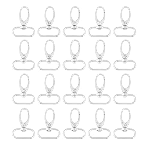 20Pcs Zink-legierung Tasche Verschlüsse Swivel Trigger Clips Keychain Schlüssel Ring Haken (25mm) von Frdhee