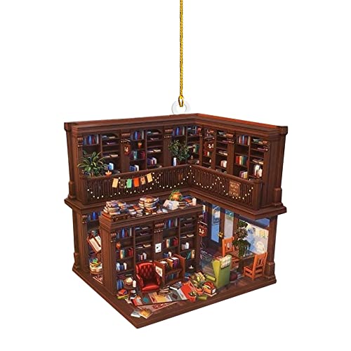 Book Lovers Store Form Ornament Peace & Happiness Weihnachtsdekoration Geschenk für neue Buchhandlung offen von Frdun