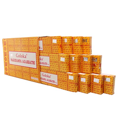 Freak Scene 12x Packung Räucherstäbchen - Goloka - Nagchampa Agarbathi - Duftmischung 12x 15g von Freak Scene