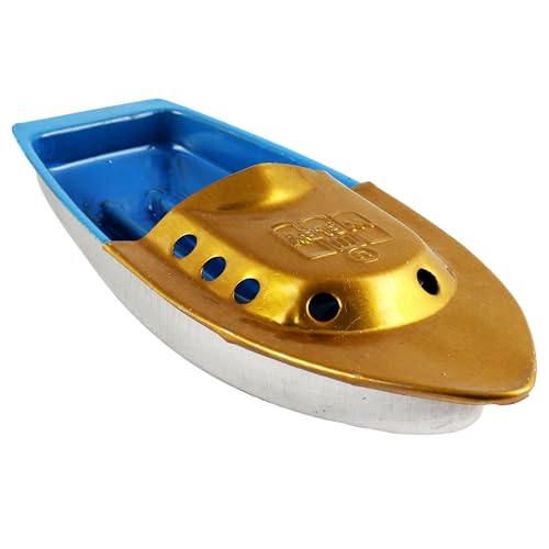 Freak Scene Blechspielzeug Kerzenboot Speedy G blau-hellblau Pop Pop Blech Boot Knatterboot von Freak Scene