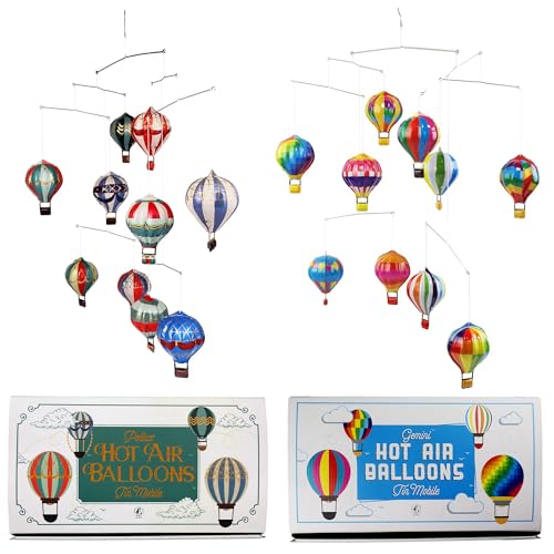 Freak Scene Blechspielzeug Mobile Heißluftballons Modell 02 Blechmobile Ballons Windspiel von Freak Scene