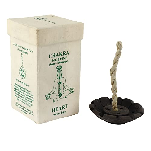 Freak Scene Räucherstäbchen - Rope Incense - Dhupaya - Chakra - Duftmischung Heart - White Sage von Freak Scene